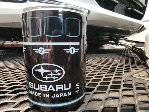 Subaru Black oil filter tumblers