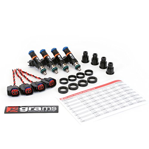 Grams(G2-1000-0500)1000cc Honda/Acura B, D, F, H (exc d17) Fuel Injector Kit