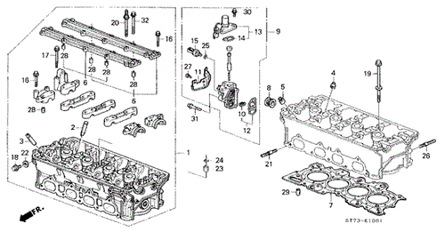 Gasket, Cylinder Head (Nippon Leakless) - Acura GSR B18c1