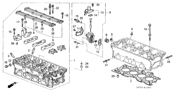 Gasket, Cylinder Head (Nippon Leakless) - Acura GSR B18c1
