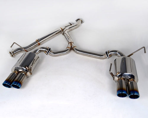 Agency Power Catback Exhaust System Titanium Quad Tips Subaru WRX/STi Sedan 2011-16