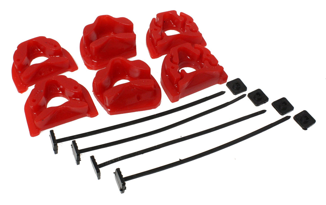 ENERGY SUSPENSION 94-01 INTEGRA / 99-00 CIVIC SI RED MOTOR MOUNT INSERTS