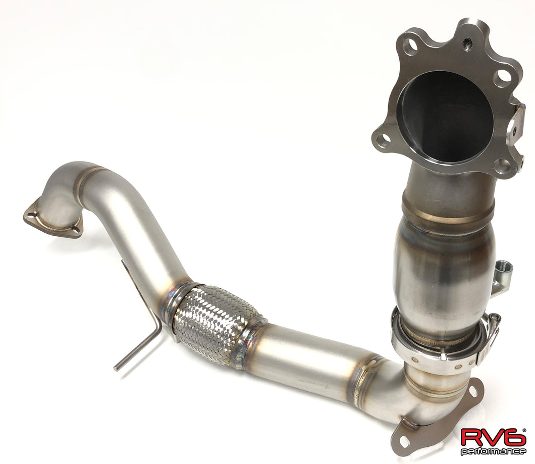 RV6™ Catted Downpipe & Front Pipe Combo for 17+ Civic SI
