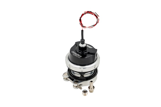 Turbosmart Blow off Valve GenV RacePort BOV Inc HE Position Sensor Cap With Female Flange- (Black/Blue)
