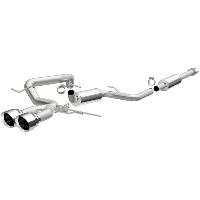 2013-2018 Ford Focus Cat Back Exhaust; Dual Center Rear Exit by Magnaflow (MAG 15155)
